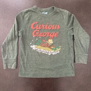 Old Navy Winter Curious George long-sleeve t-shirt - size 5T